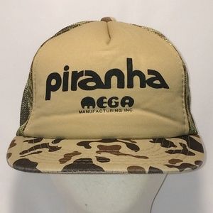 Piranha Mesh Hunting Camo Trucker Hat T6 JN8059